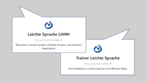 Custom GPTs: Unser Duo zum Leichte Sprache Üben
