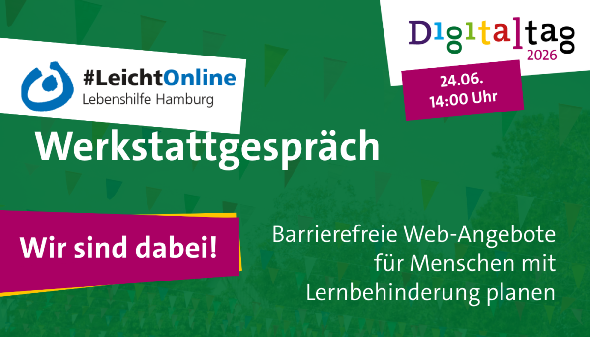 Werkstattgespräch: Barrierefreie Webangebote für Menschen mit Lernbehinderung planen